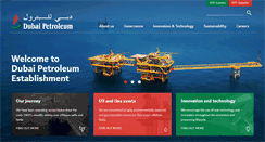 Desktop Screenshot of dubaipetroleum.ae