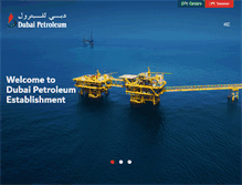 Tablet Screenshot of dubaipetroleum.ae